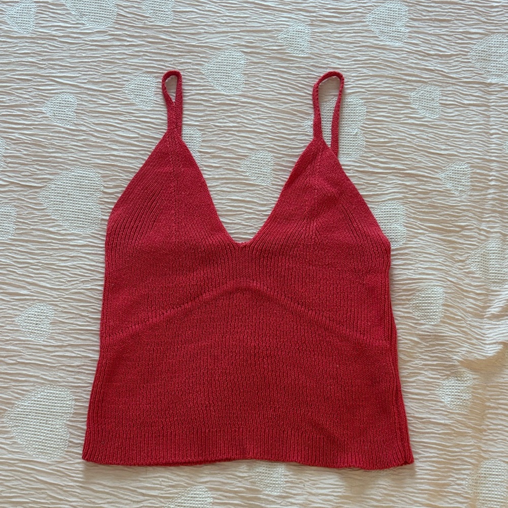 Zara Scarlet Knit Tank Top